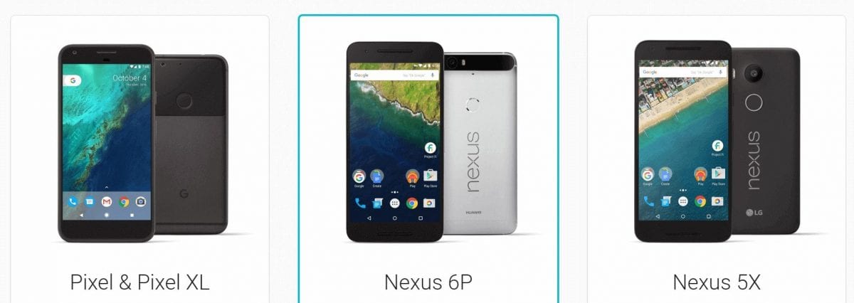 Google Project Fi supported Phones